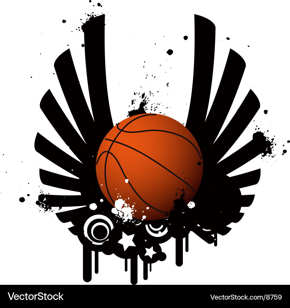 Basketball - Orange Ball Vector Image