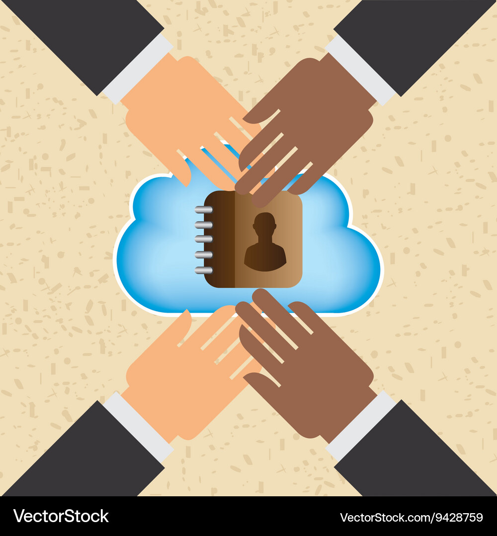 Cloud computing design Vector Image