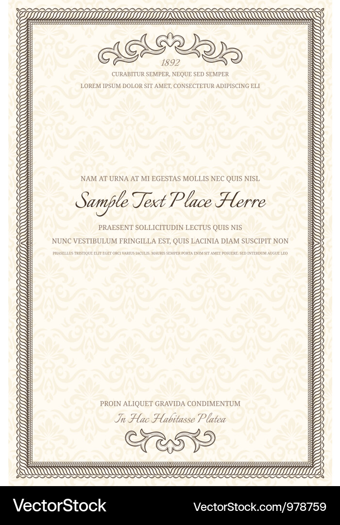 Retro Seamless Frame Pattern vector image