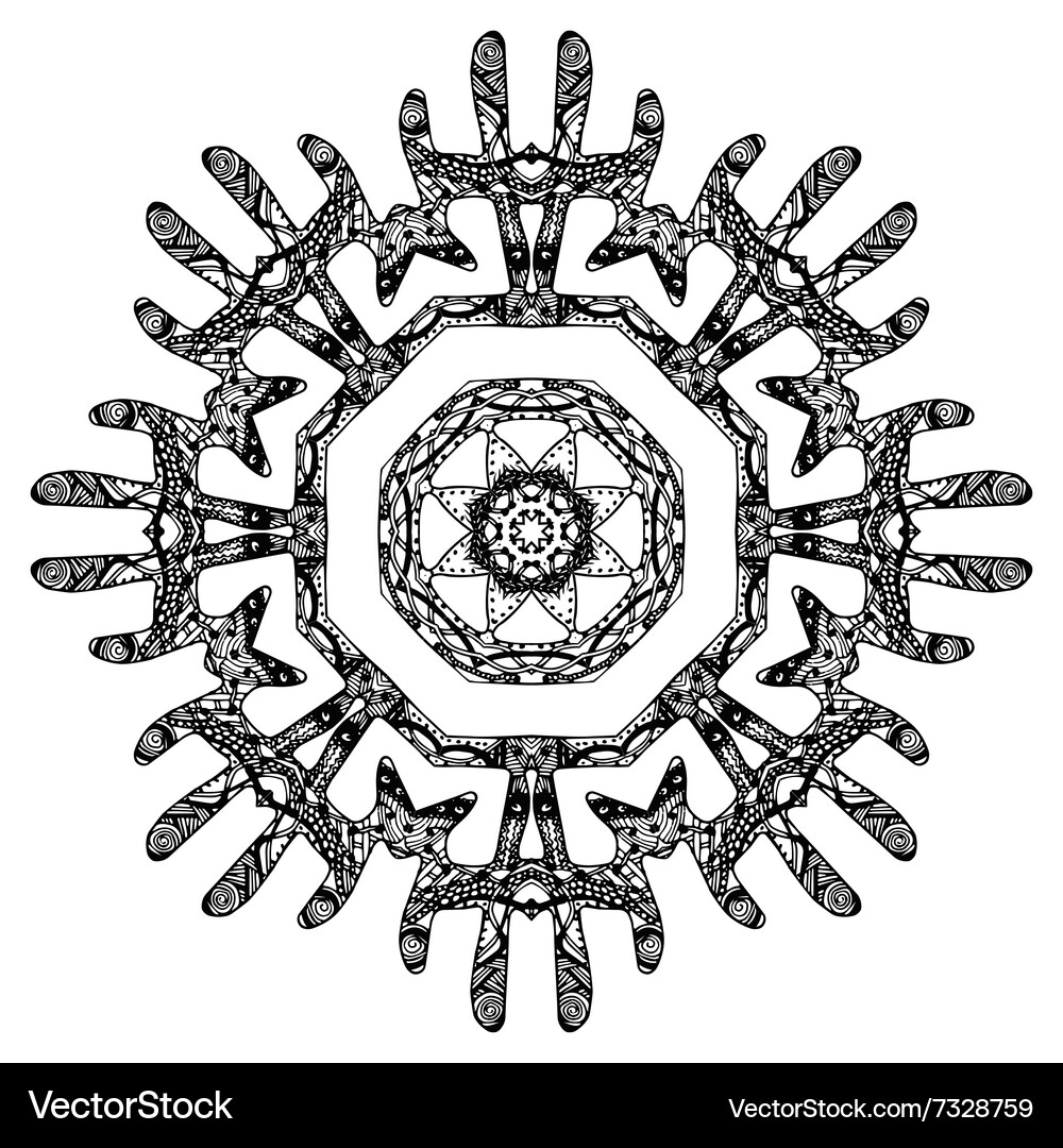 Round pattern design Vector Image
