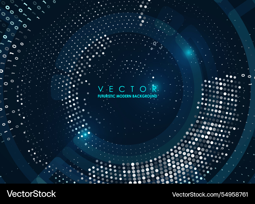 Abstract big data visualization vector image