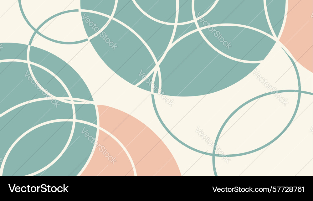 Abstract colorful overlapping circles design vector image