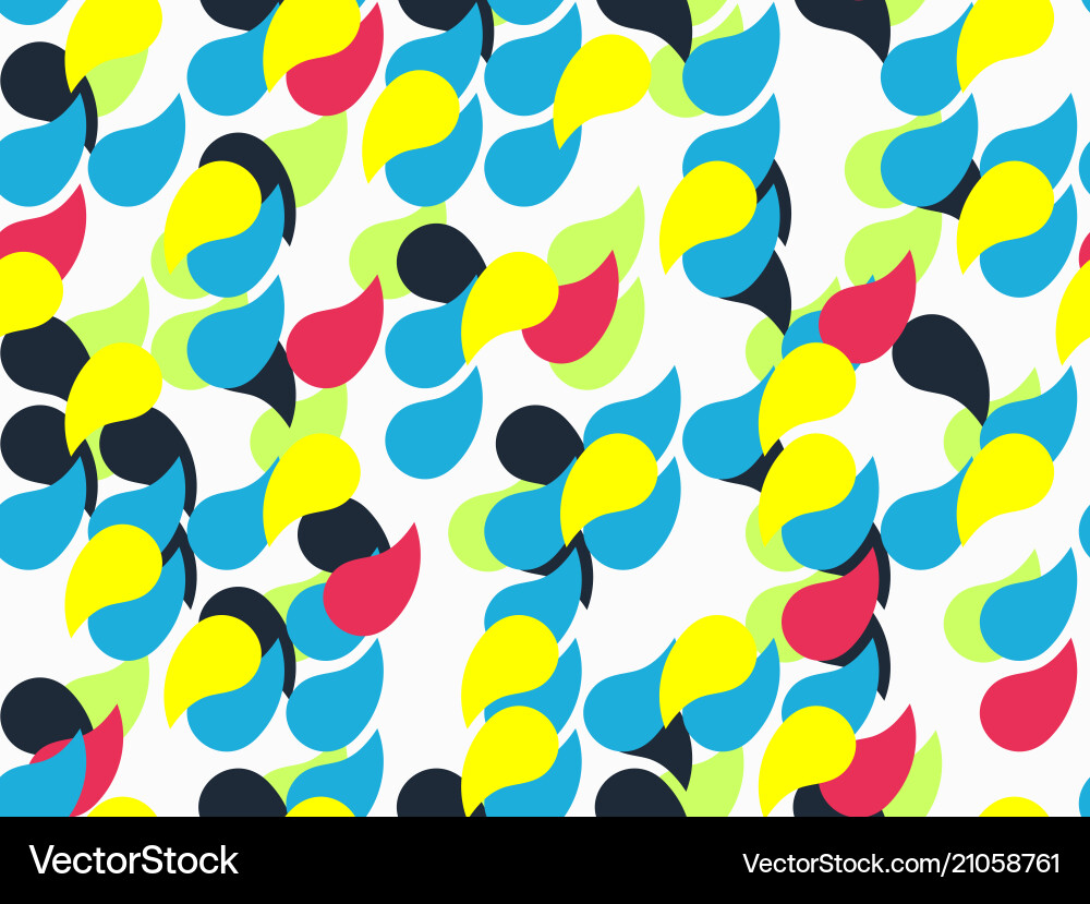Abstract geometric pattern with drops Vector Image