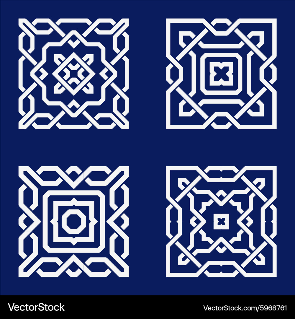 Background with pattern in islamic style Vector Image