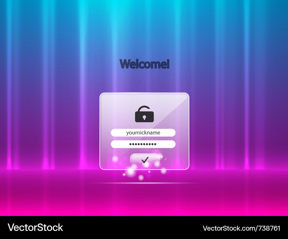 Login background Vector Image