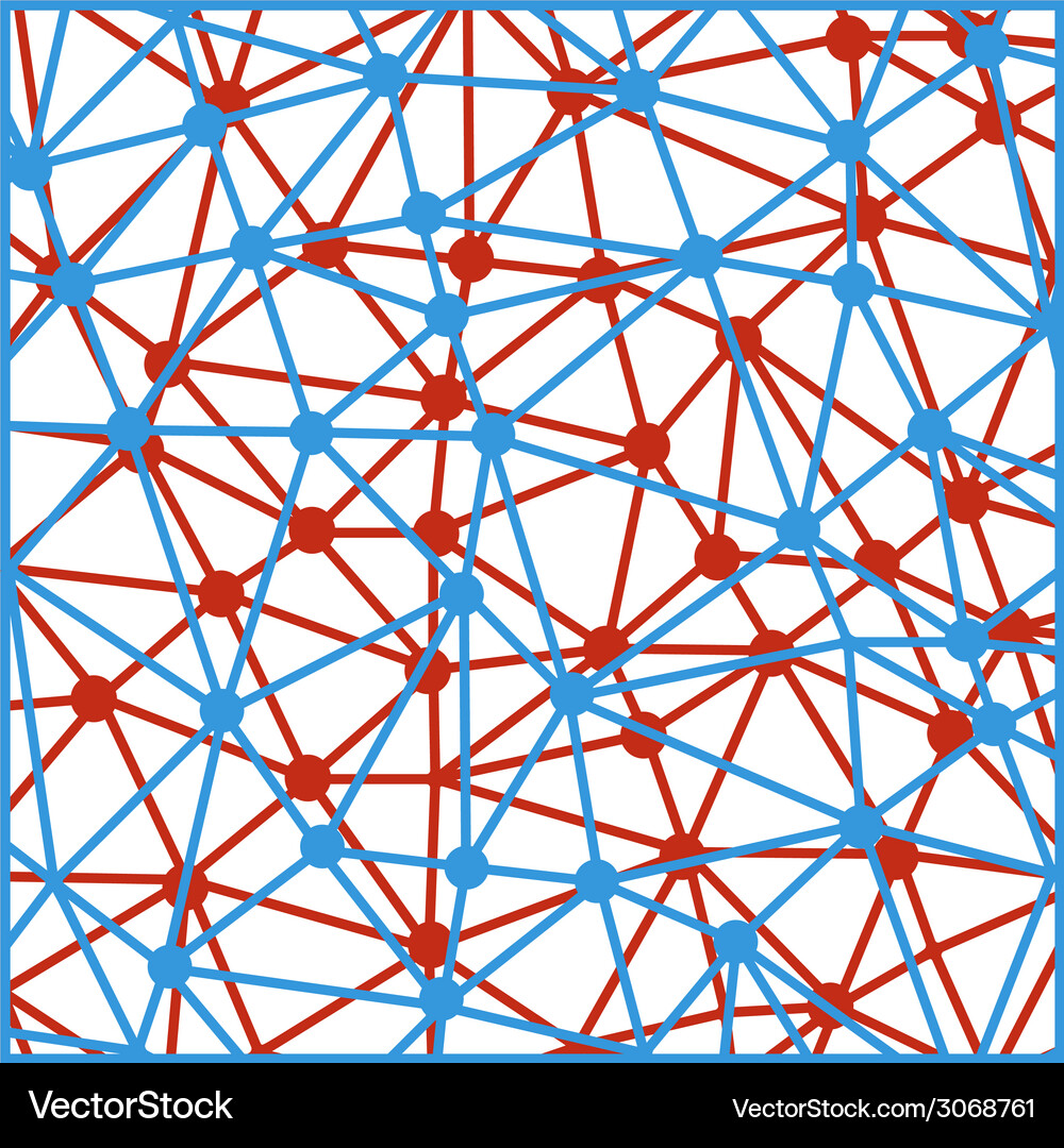 Molecular Network Background Vector Image