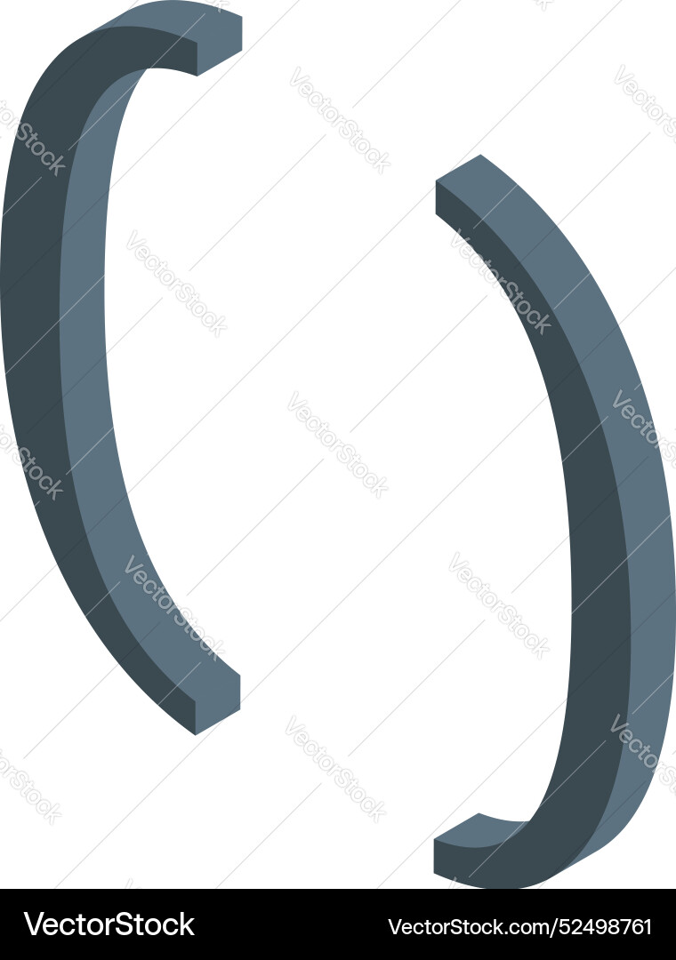 Pair of parentheses is depicting coding process Pair of parentheses is depicting coding process vector image