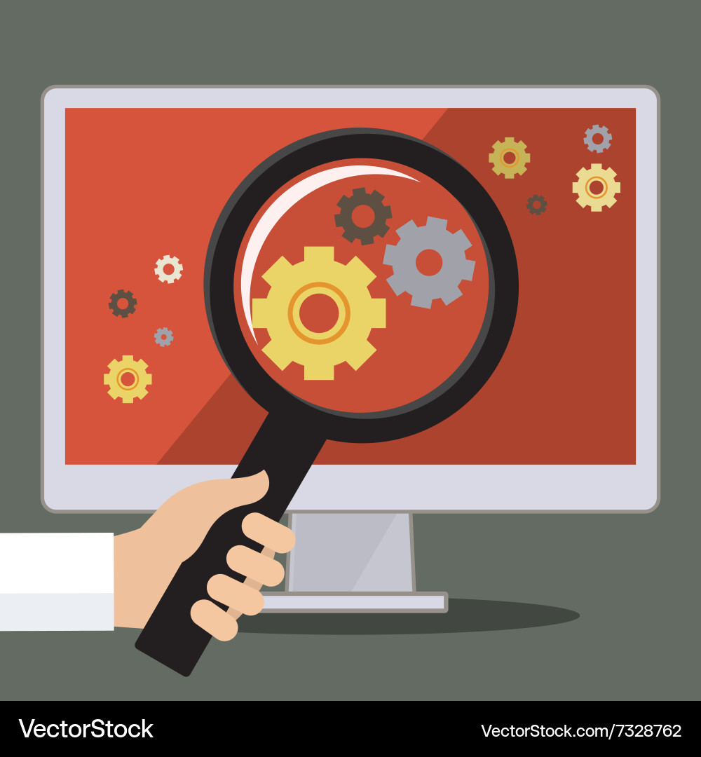 Debugging Code - Fix Errors vector image