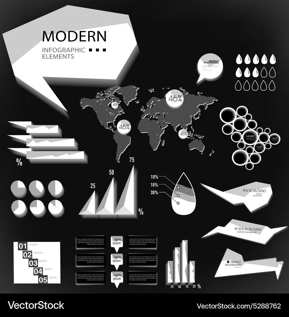 Modern elements of info graphics Vector Image