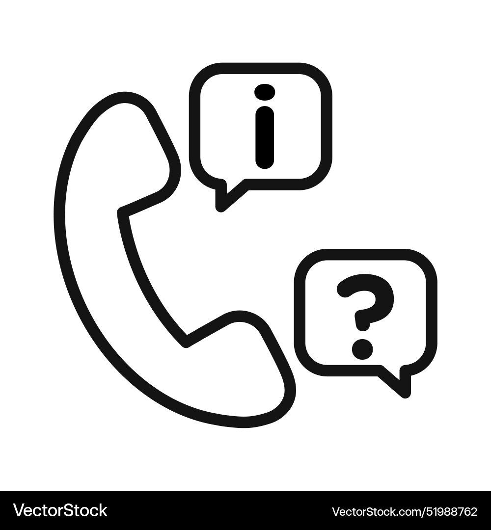 Support call service icon mark in filled style vector image