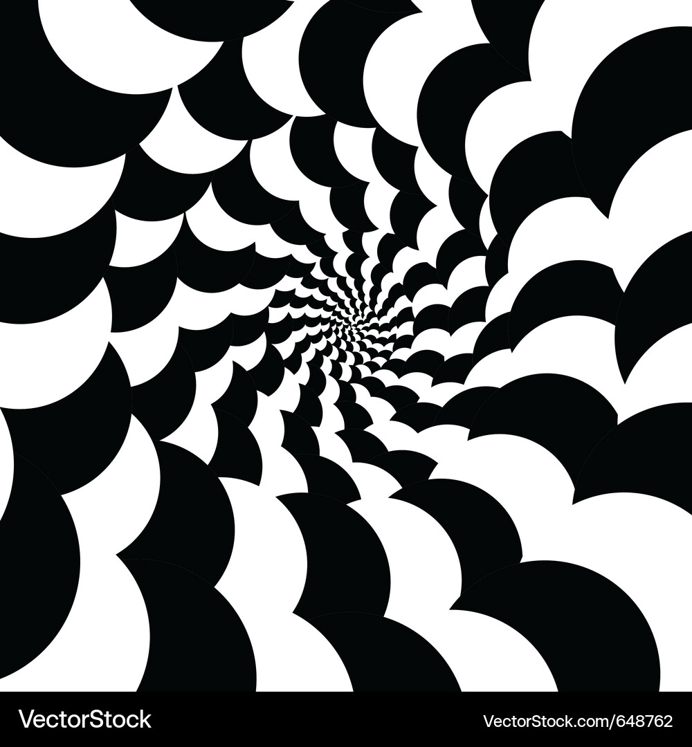Swirling Optical Illusion Vector Image