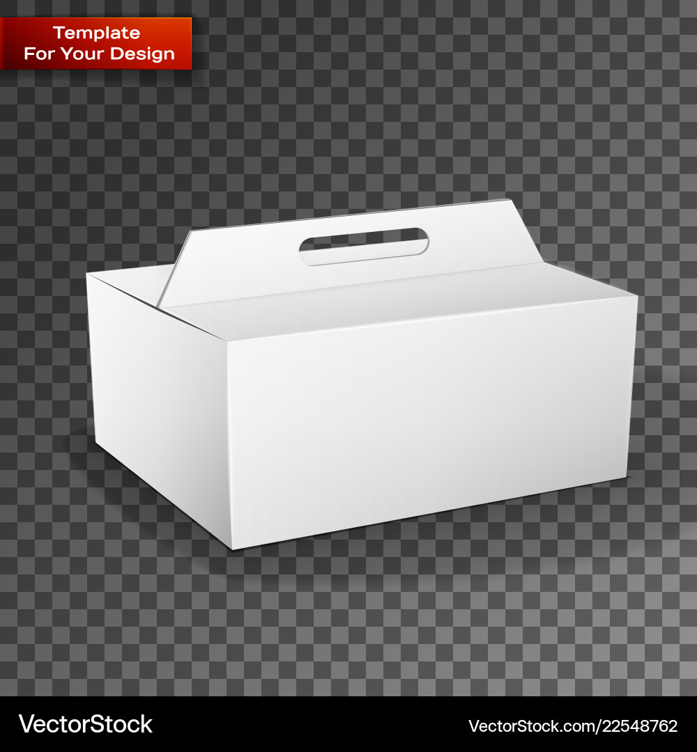 White product package box isolated White product package box isolated vector image