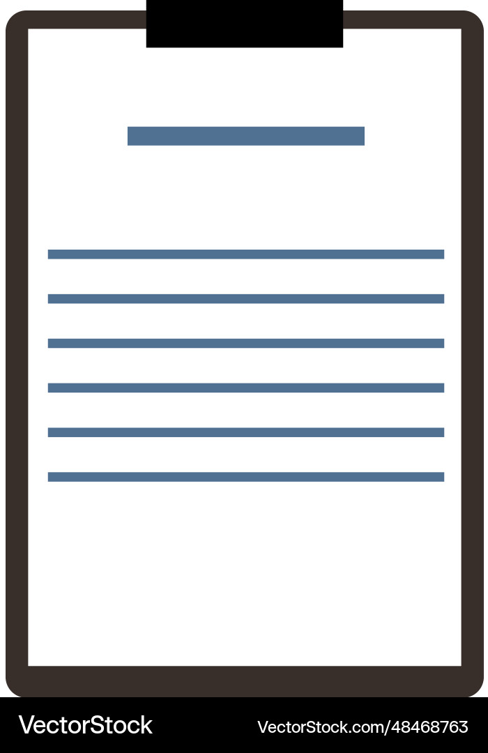 Clipboard with Document Icon Vector Image