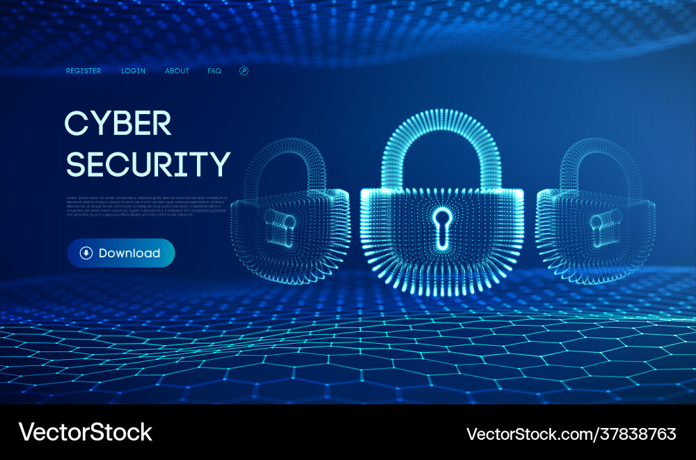 Copter internet cyber security background Copter internet cyber security background vector image