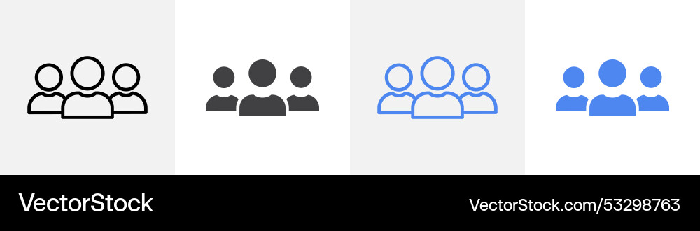 Group icon set use for web ui or app Group icon set use for web ui or app Vector Image