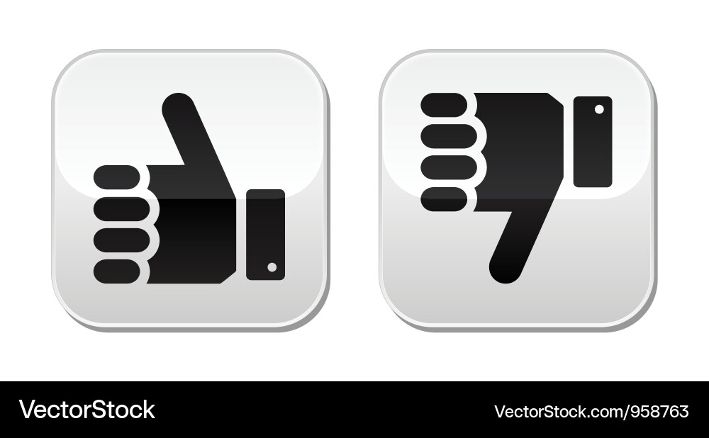 Like it unlike buttons Vector Image