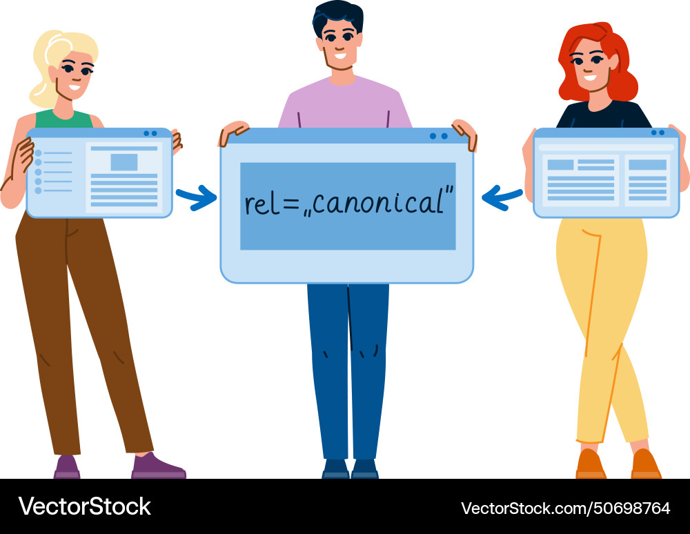 Coding canonical tag Vector Image