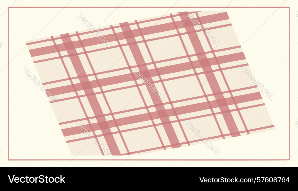 Rustic red plaid pattern texture design vector image