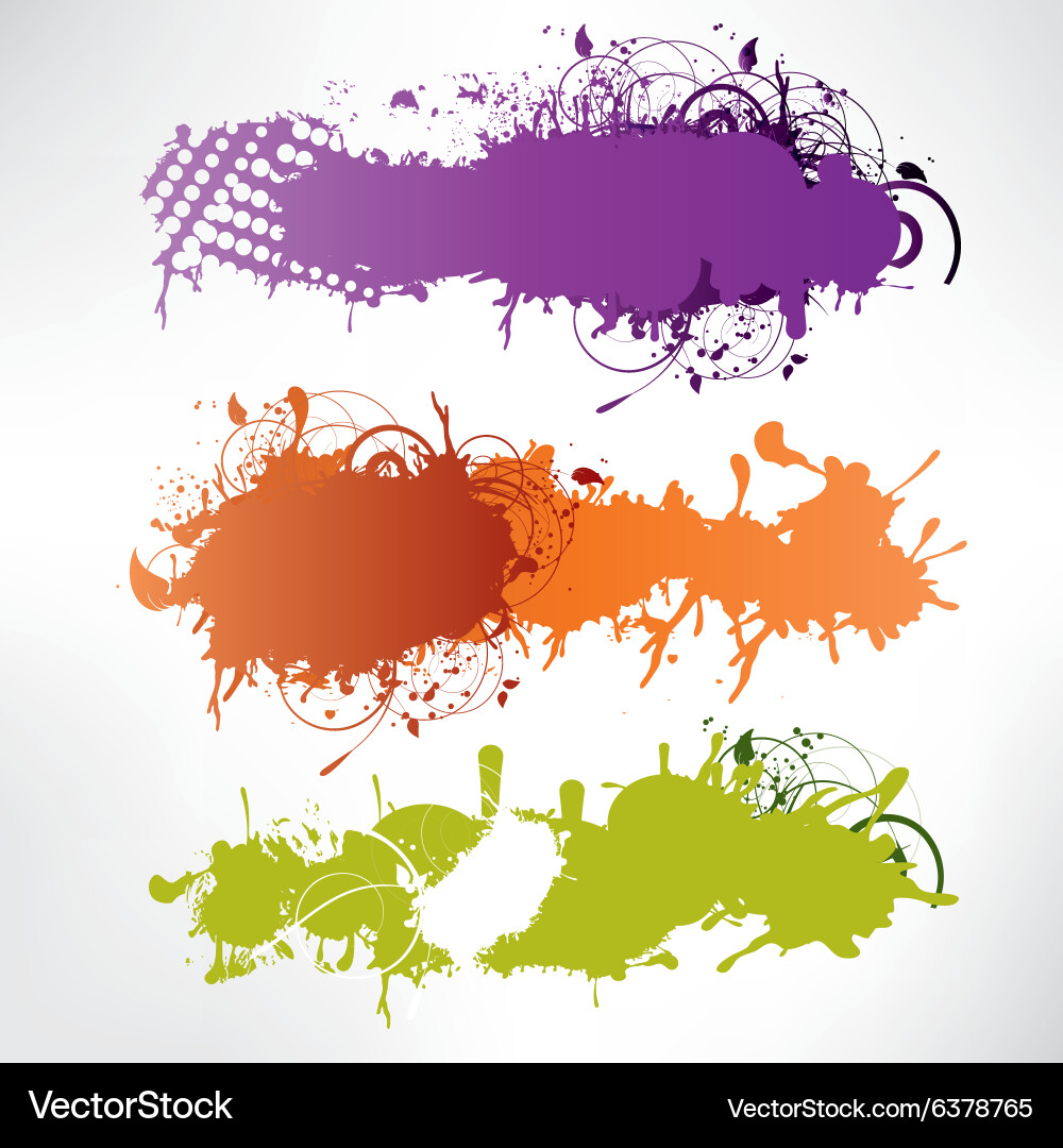 Abstract background with splash Vector Image