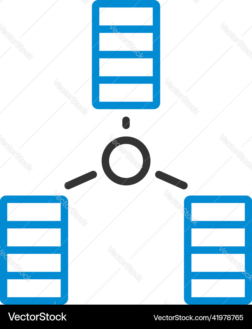 Database icon vector image