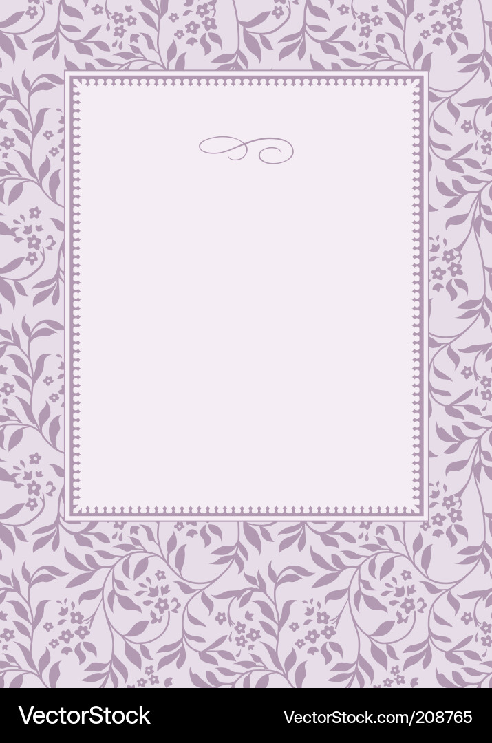 Pattern and frame Vector Image