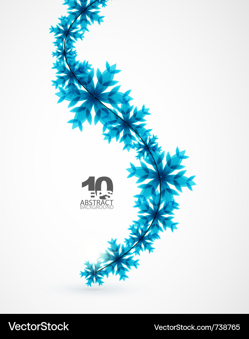 Winter Snowflake Background Vector Image