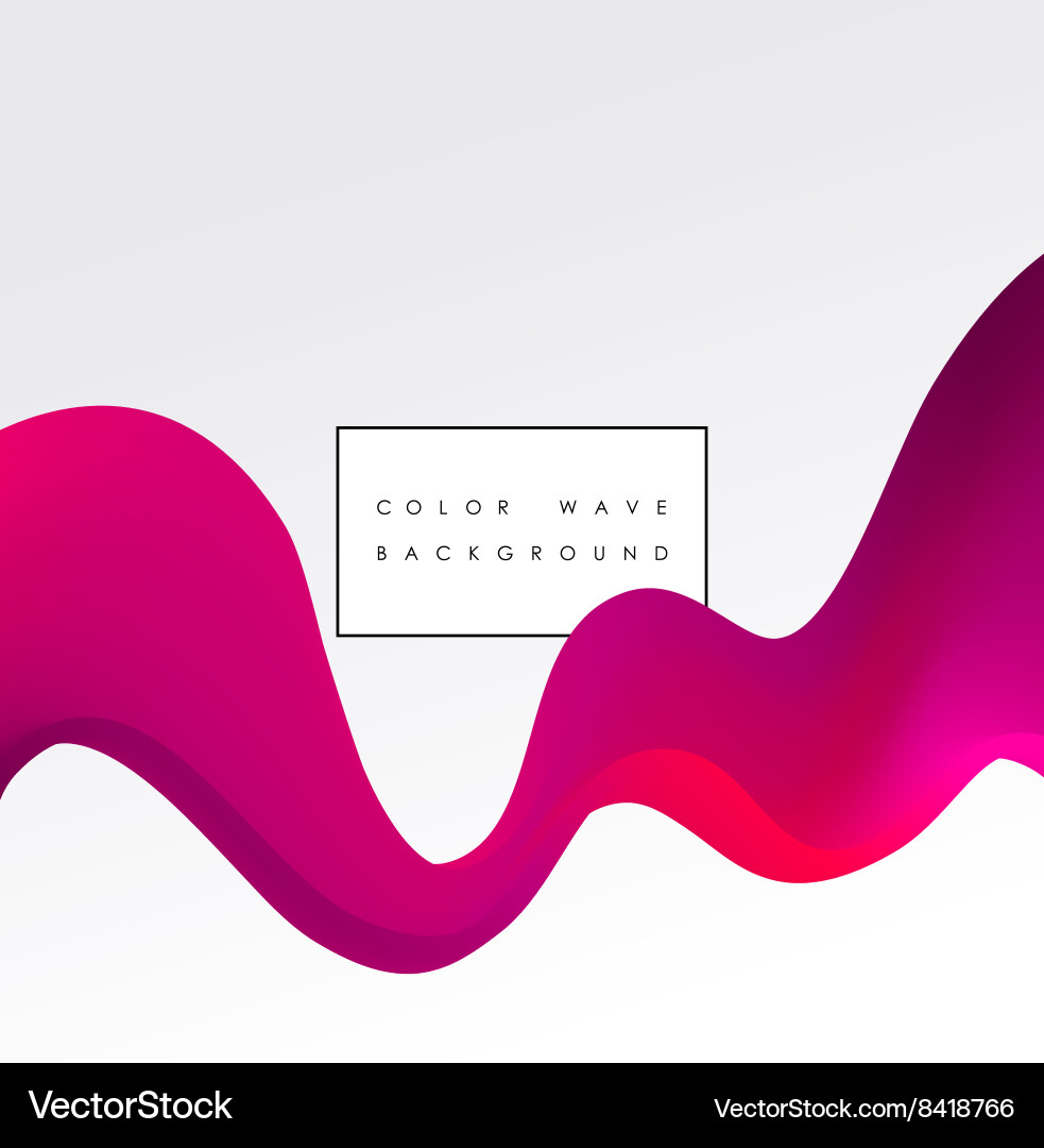 Abstract Colorful Wave Pattern Vector Image