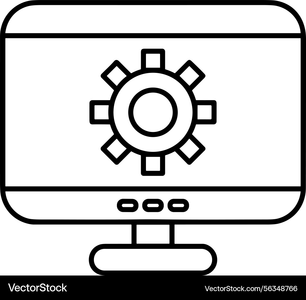Computer icon symbol image Vector Image