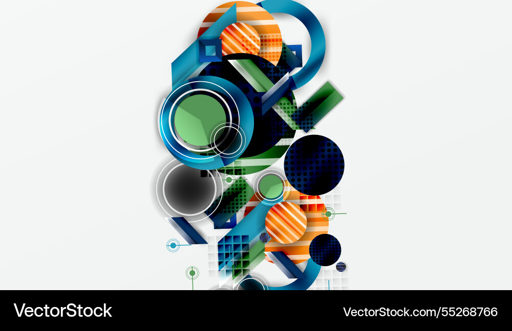 Dynamic complex geometric abstract background Dynamic complex geometric abstract background vector image