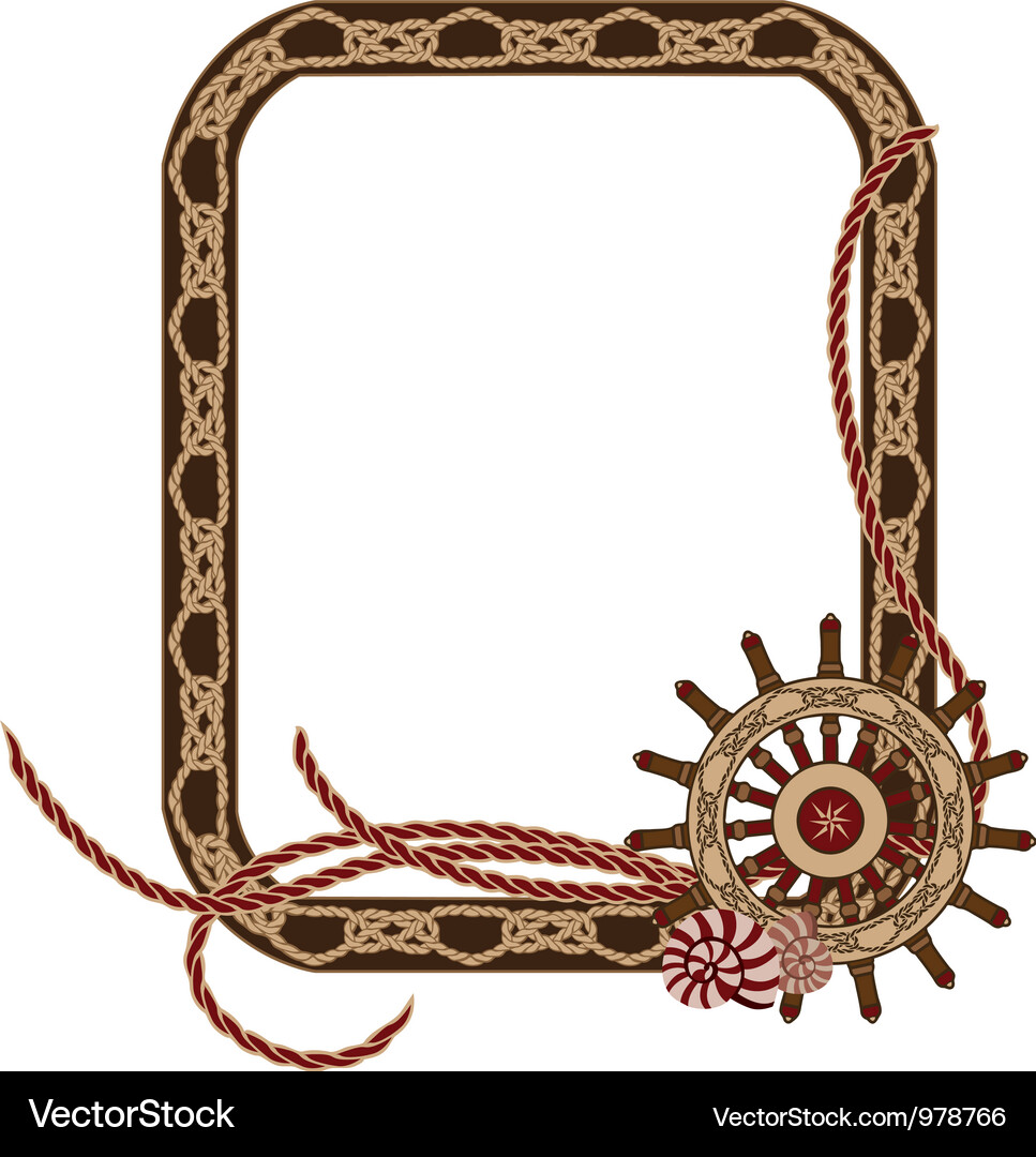 Sea frame Vector Image