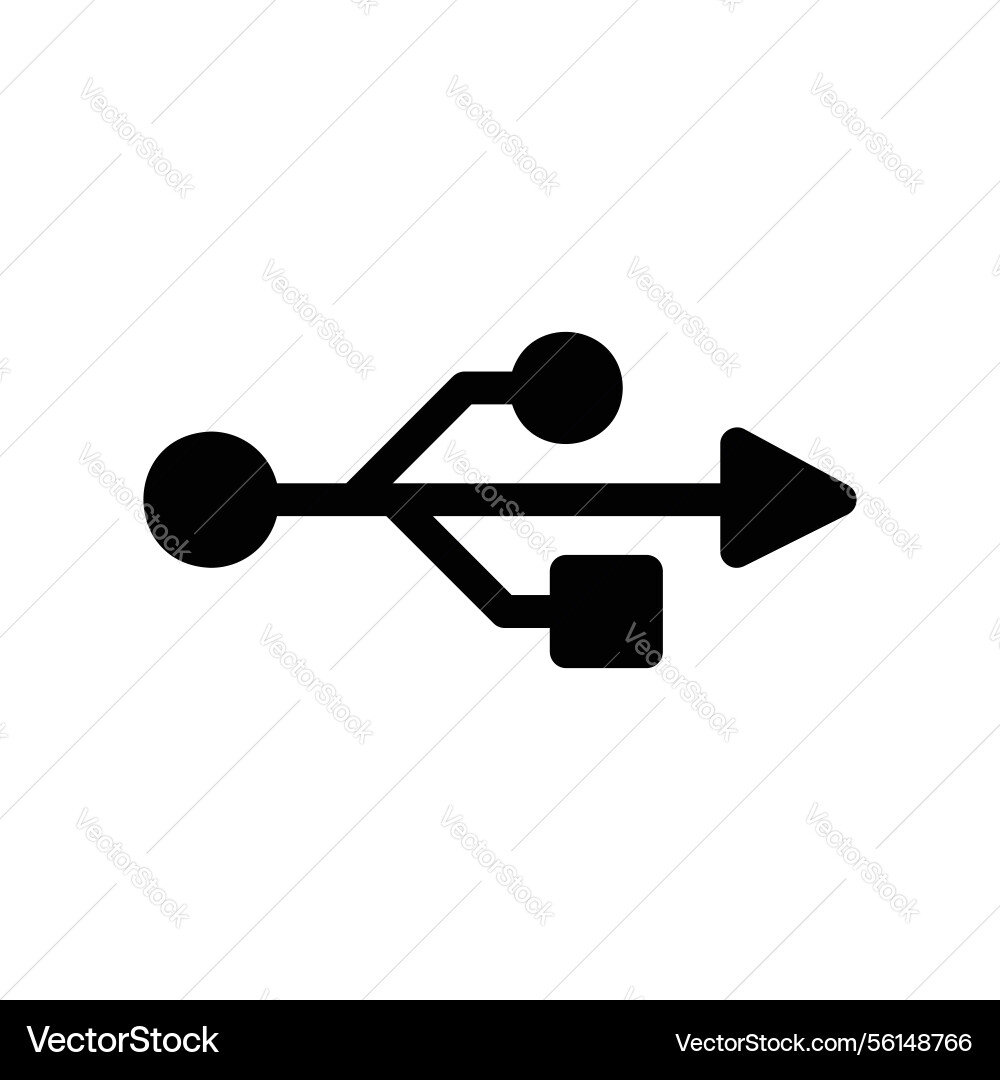 Universal serial bus usb connection standard Universal serial bus usb connection standard Vector Image