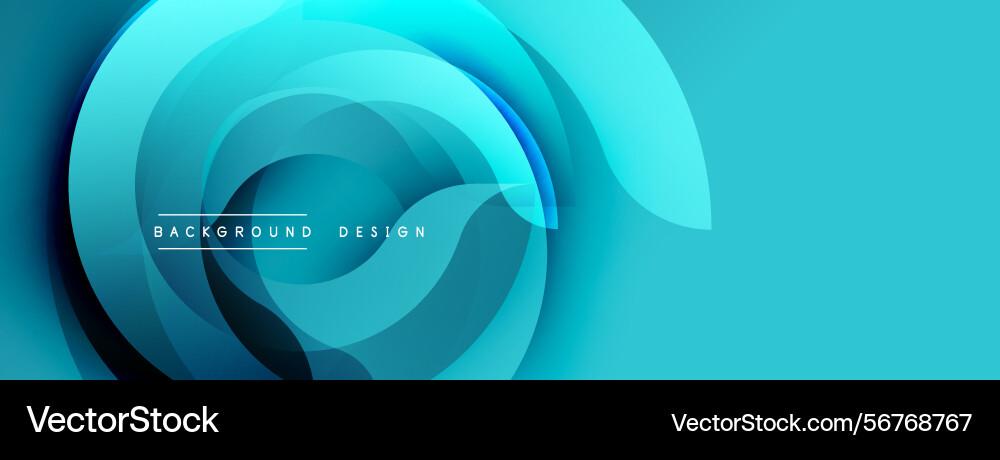 Abstract blue design features layered circular Abstract blue design features layered circular vector image