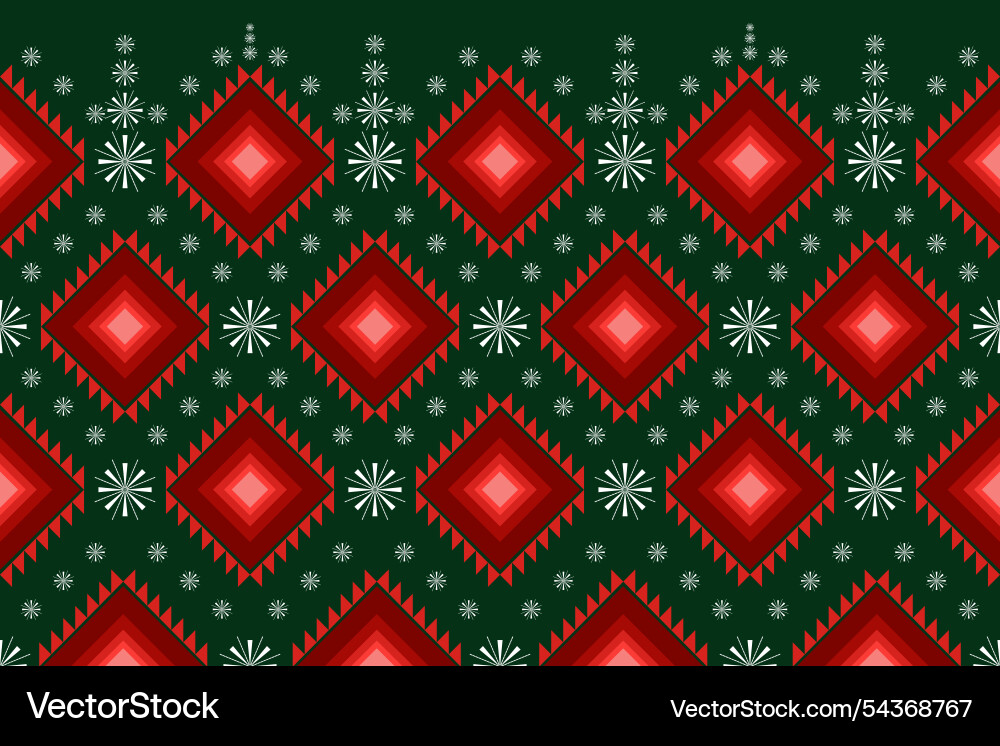 Geometric red triangle shape and white snowflake Geometric red triangle shape and white snowflake Vector Image