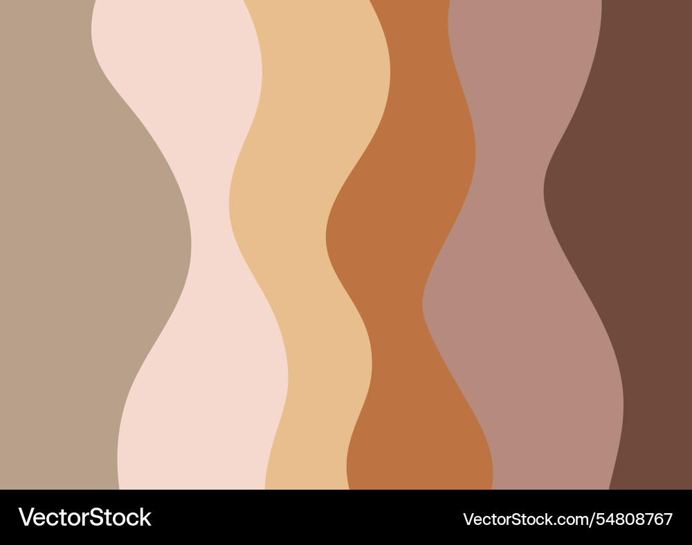 Retro abstract wave background in neutral colours Vector Image
