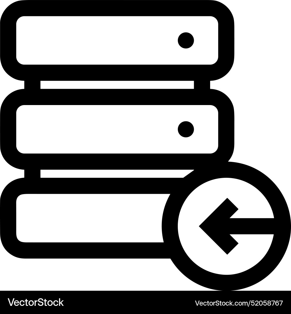Upload outline icon symbol image Vector Image