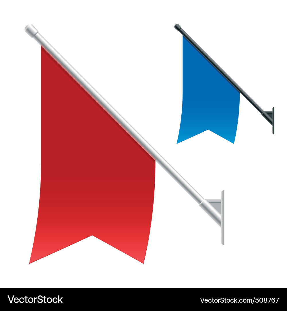 Wall flags vector image