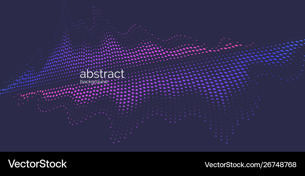 Abstract background with dynamic waves vector image