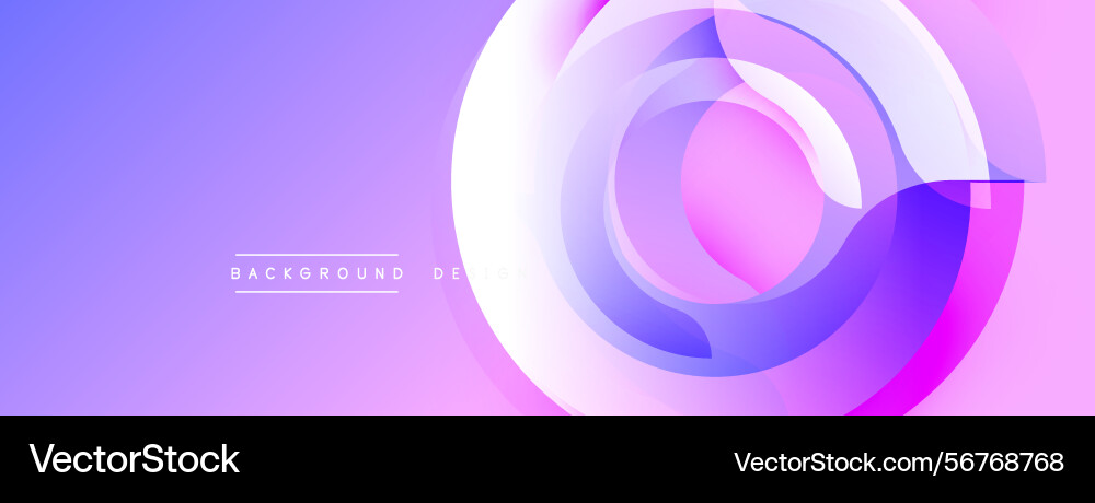 Abstract circles create flowing gradient soft Abstract circles create flowing gradient soft vector image