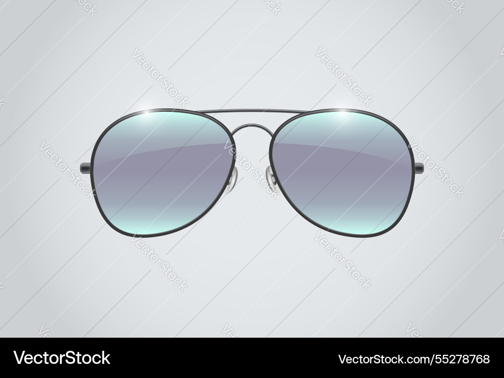 Aviator Sonnenbrille Hintergrund helle Linsen Aviator Sonnenbrille Hintergrund helle Linsen vektorbild