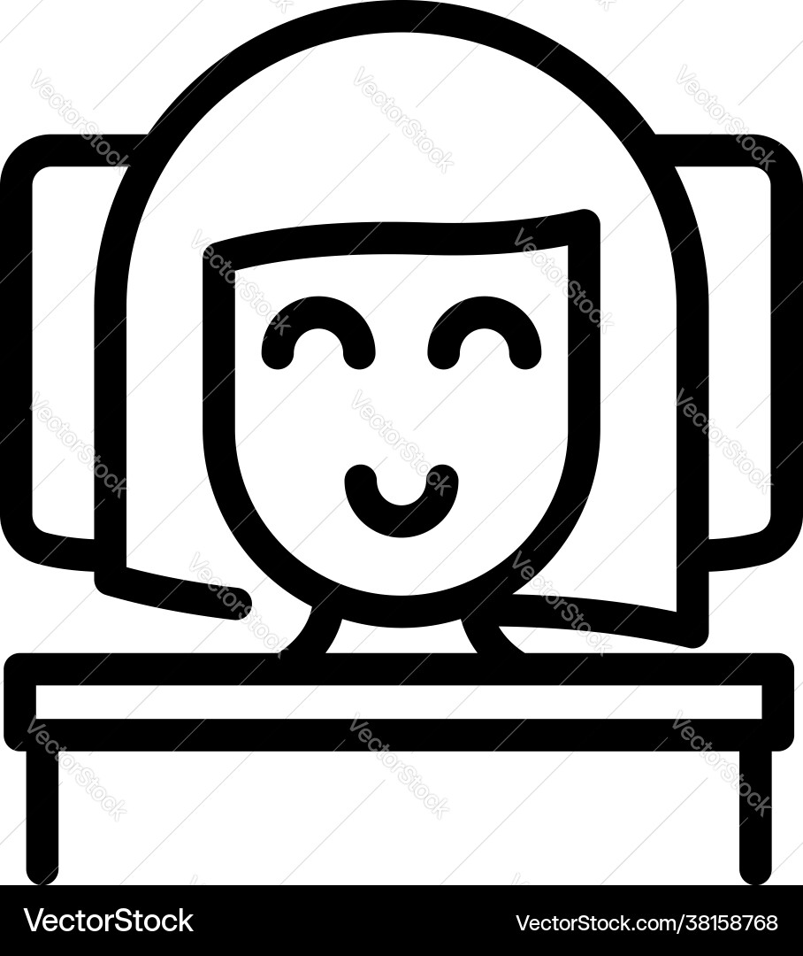 Disease sleep jet lag icon outline style Disease sleep jet lag icon outline style Vector Image