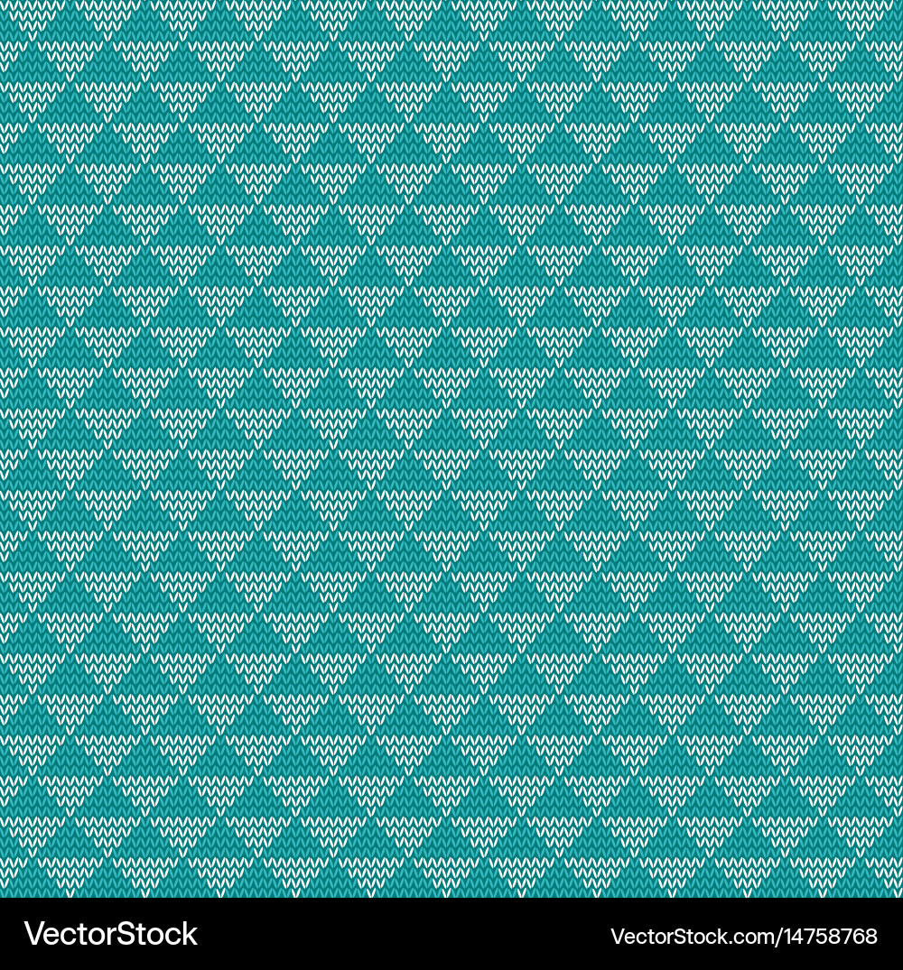 Knitted Triangle Pattern Background vector image