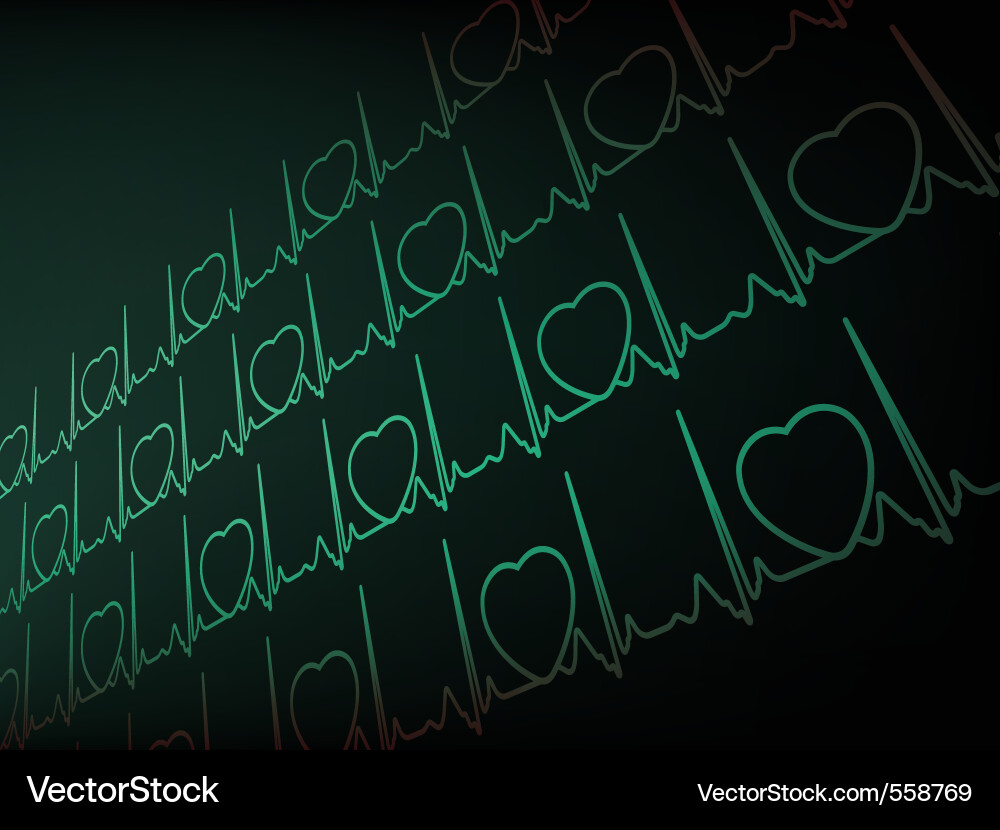 ECG Monitoring Trace Vector Image
