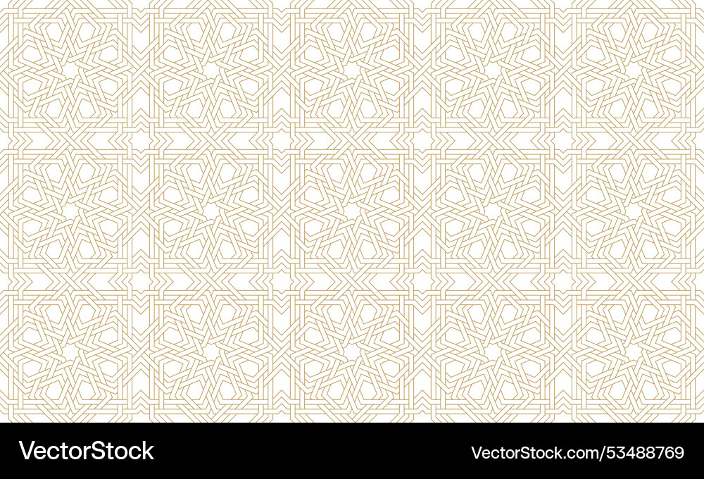 Seamless geometric pattern in authentic arabian Vector Image