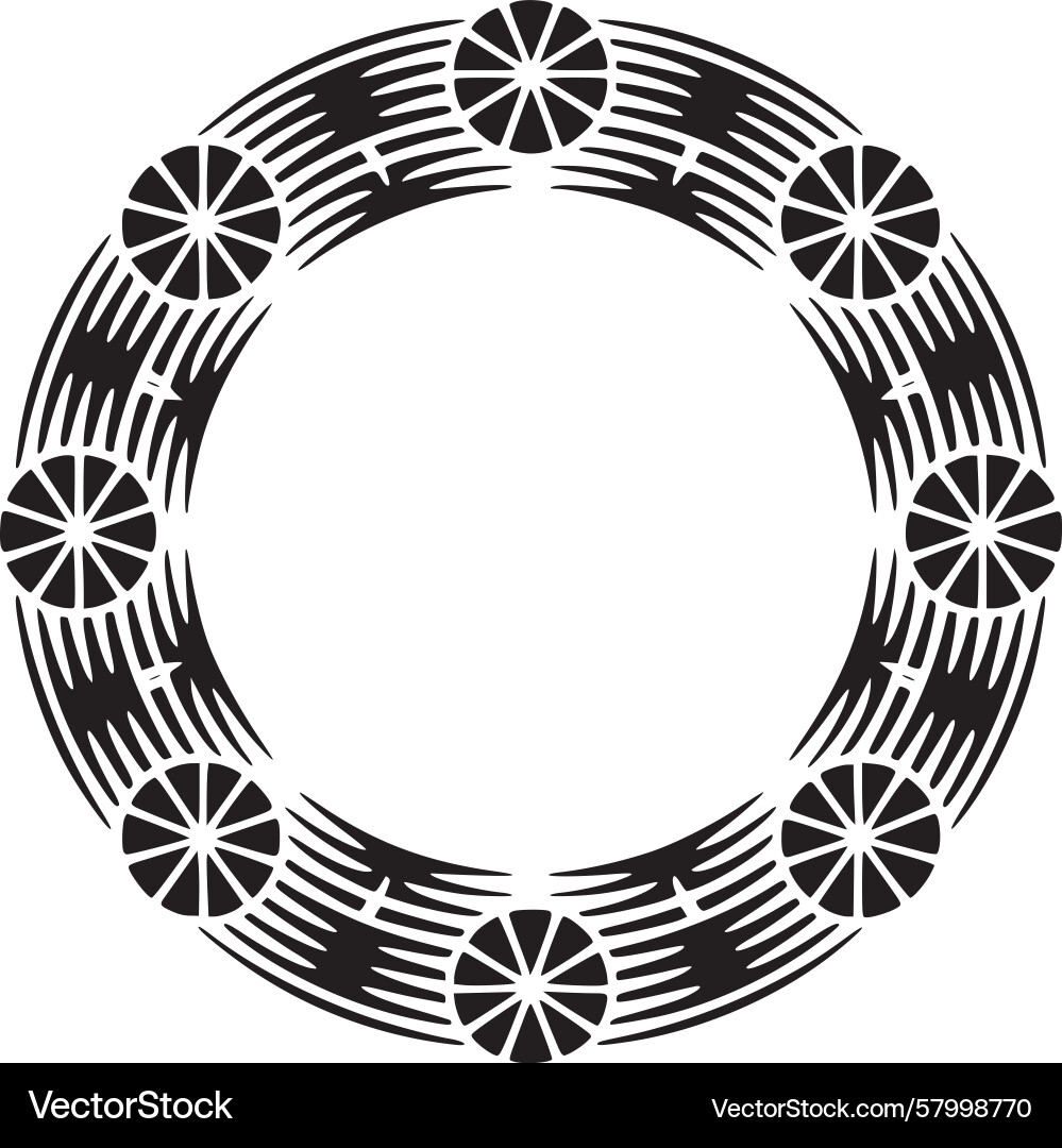 Abstract Circular Pattern Vector Image