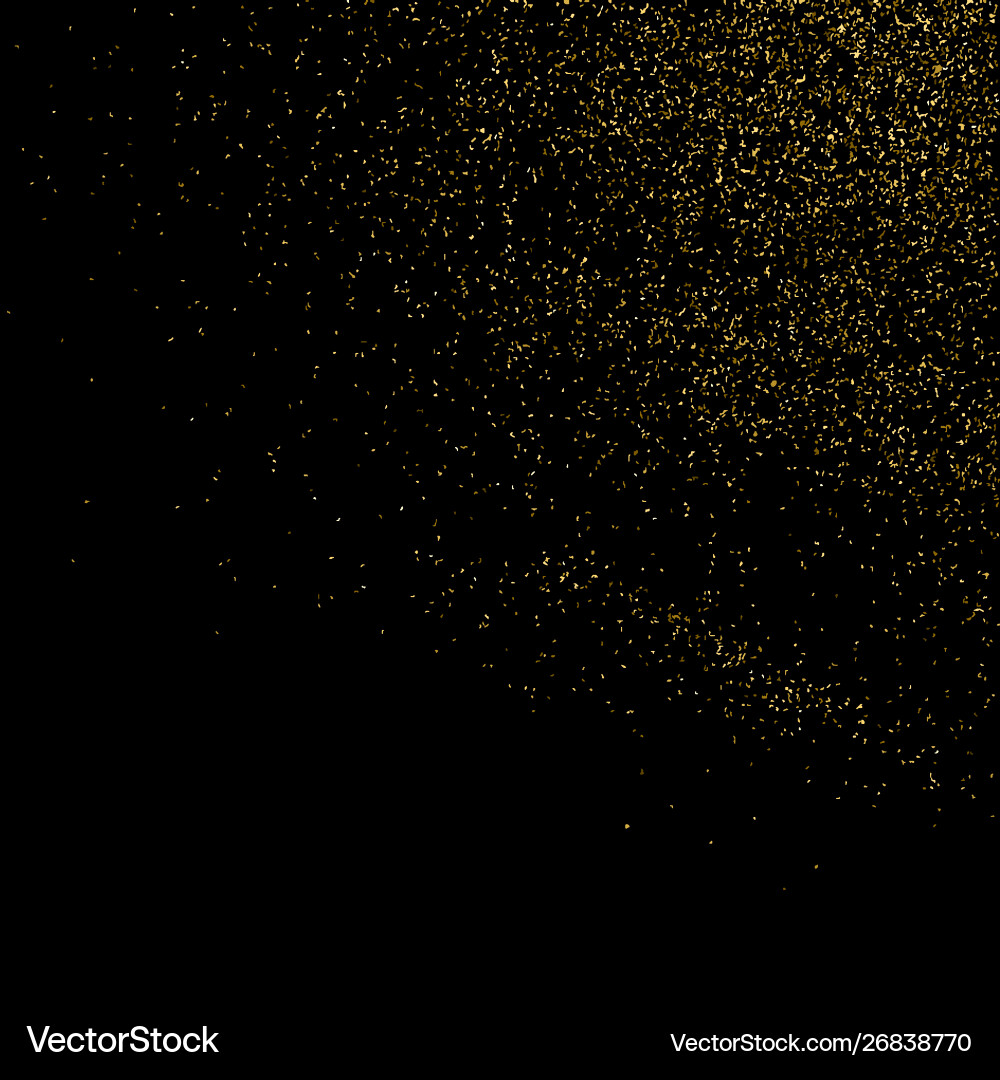 Gold glitter texture Gold glitter texture vector image
