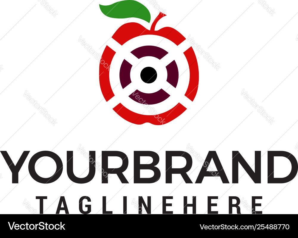 Letter X Fruit Logo - Fresh & Modern vektorbild