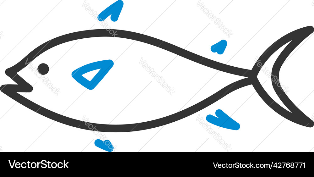 Fish icon Royalty Free Vector Image - VectorStock
