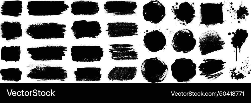 Grunge hand drawn elements Grunge hand drawn elements vector image