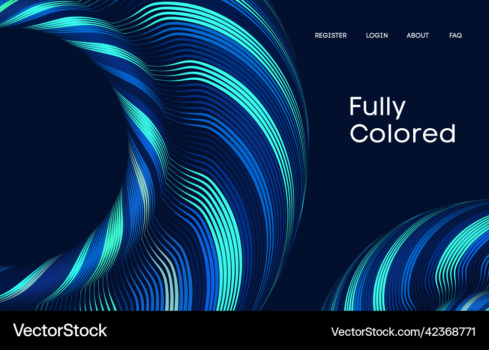 Wave pattern linear curves lines organic line Wave pattern linear curves lines organic line vector image