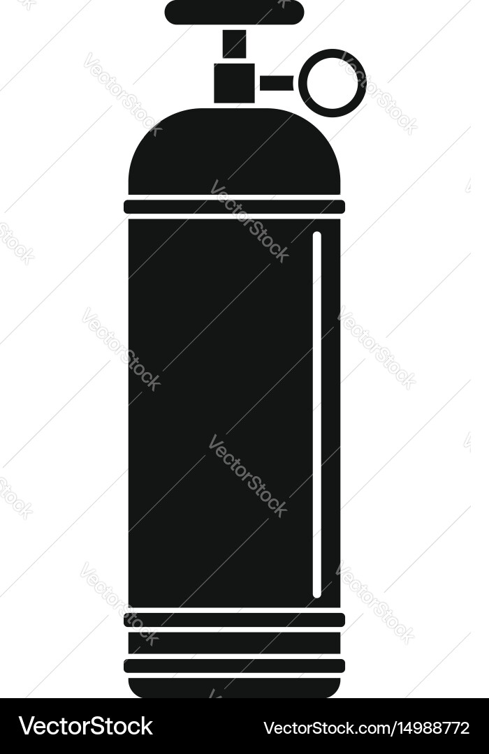 Compressed gas container icon simple Vector Image